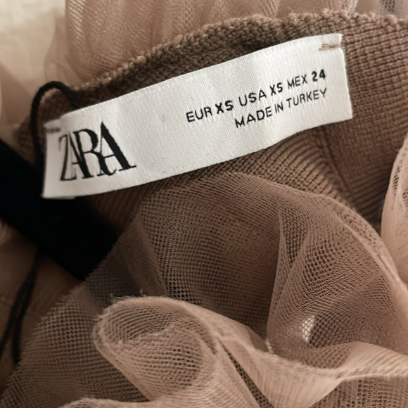 Zara Short Ruffle Top with Side Zipper - XS - Picture 5 of 8